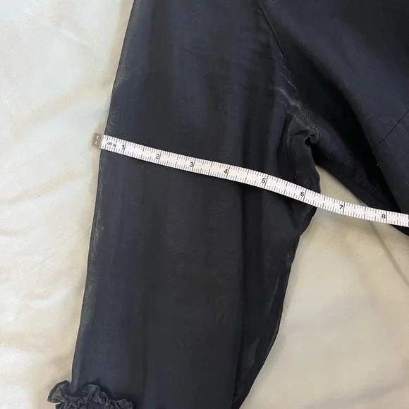 Anne Fontaine Ruffle Top, Sheer Sleeve - Picture 14 of 15